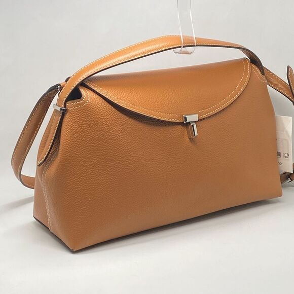 TOTEME T-Lock Top Handle Bag in Pebble Grain Leather - Picture 6 of 14